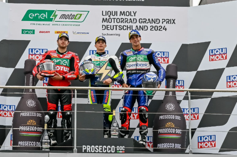 MotoGP第9戦 ドイツGP MotoEクラス2日目 決勝レース結果